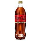 Refresco cola Coca-Cola botella 1,25l zero az&uacute;car zero cafe&iacute;na