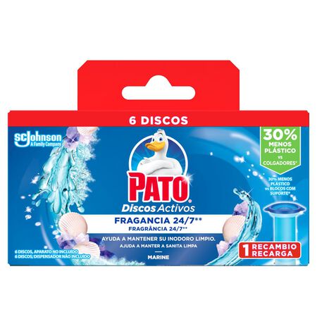 Discos activos recambio Pato WC 6 unidades marino