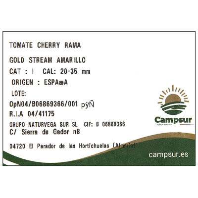 Tomate cherry rama amarillo