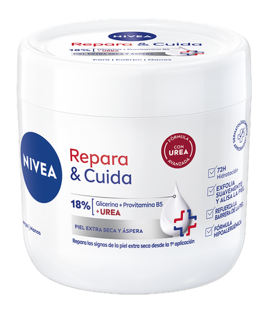 Crema Corporal Nivea 400 ml Repara&Cuida Para Pieles Extra Secas