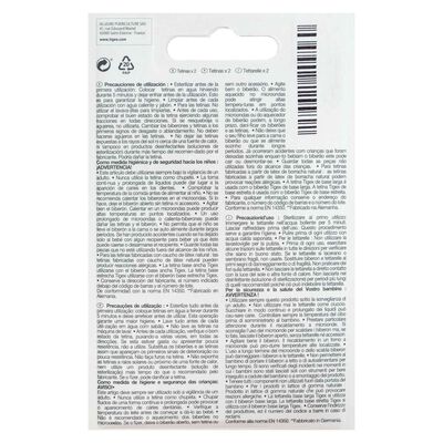 Tetina látex Tigex pack 2 base ancha desde 6meses