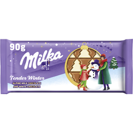Chocolate con leche y chocolate blanco Milka Sweet Winter 90g