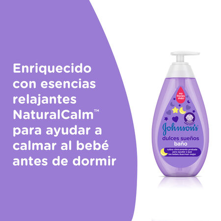 Gel de ducha infantil con dosificador Johnson's 750ml dulces sueños