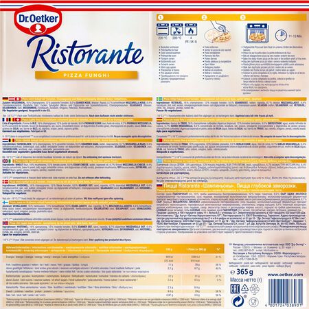 Pizza Ristorante Dr.Oetker 365g funghi