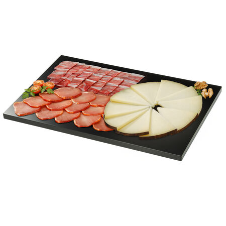 Lote: 250 gr Jamón cebo + 250 gr Lomo embuchado + 250 gr Queso curado