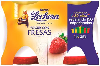 Yogur La Lechera pack 2 con fresas
