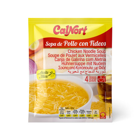 Sopa Calnort 66g pollo con fideos