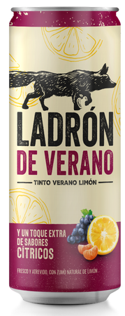 Tinto de verano Ladron Verano 33cl c&iacute;tricos