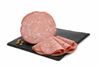 Mortadela Italica con pistacho y almendra Ferrarini
