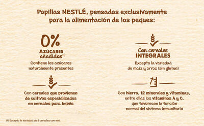Papilla Nestl&eacute; 8 cereales galleta desde 6meses 725g