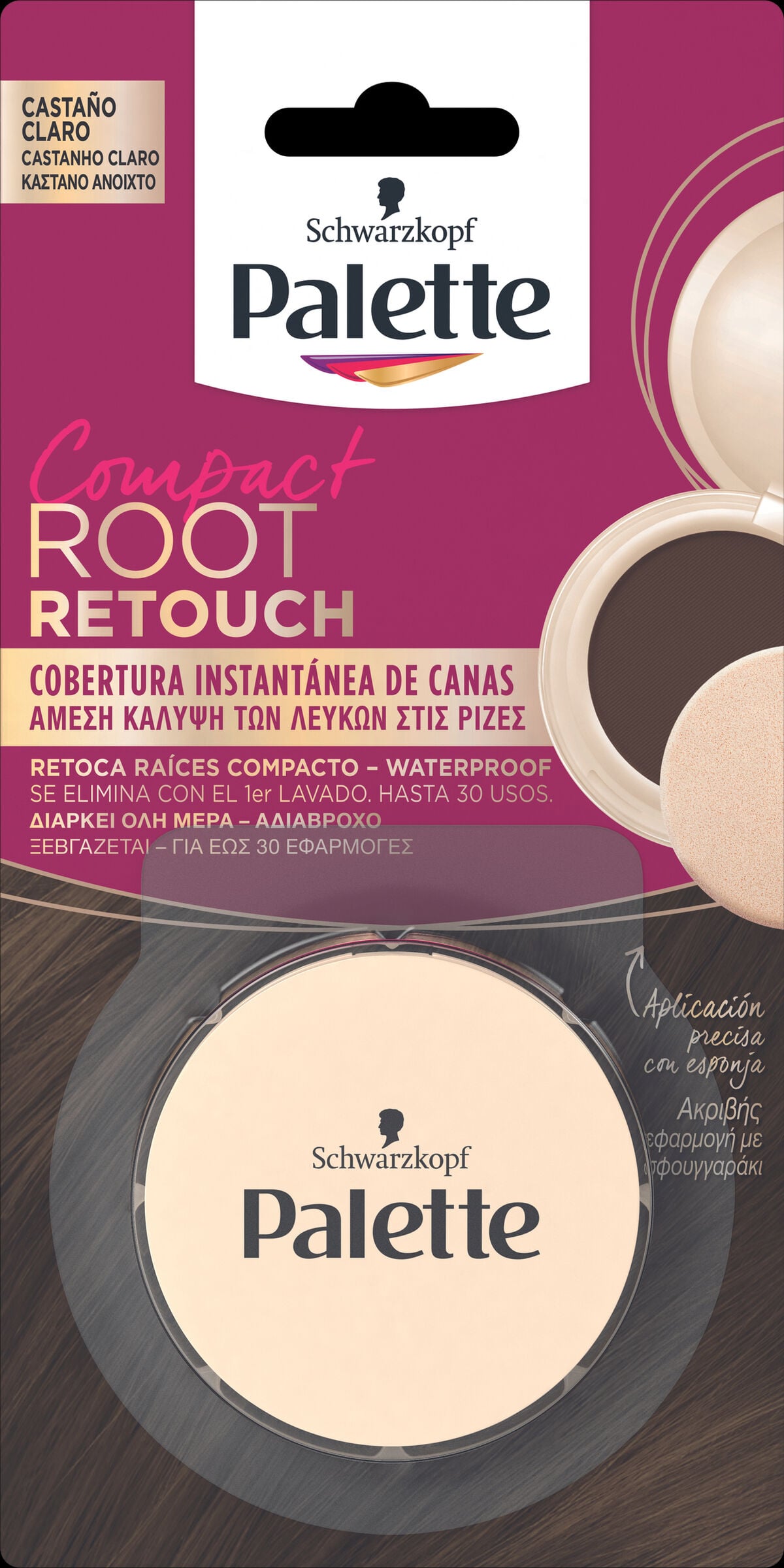 Cobertura Instantánea Canas Palette Castaño Claro