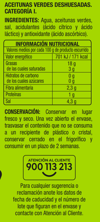 Aceitunas verdes sin hueso Alipende 75g pack 3
