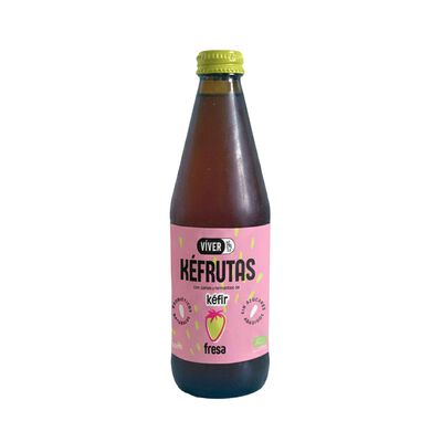 Bebida con probióticos fresa Viver kefrutas 330ml