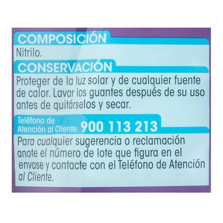 Guantes de nitrilo Lanta talla grande especiales para lejía