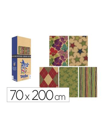 Papel De Regalo Kraft Básika 70X200