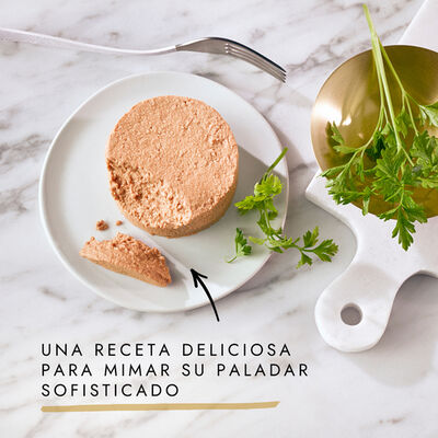 Comida húmeda para gato adulto Gourmet Gold Mousse con mix de pescados y carnes 8x85g