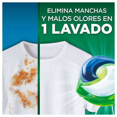 Detergente en c&aacute;psulas pods con 18 m&aacute;s 4 lavados Ariel 22 lavados Original