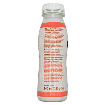 Kéfir líquido 0% fresa y plátano Margui 250g