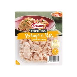 Tiras de pechuga de pollo topping Serrano 140g Natural