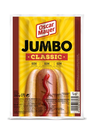 Salchichas tipo jumbo classic Oscar Mayer 350g pack 4 uds