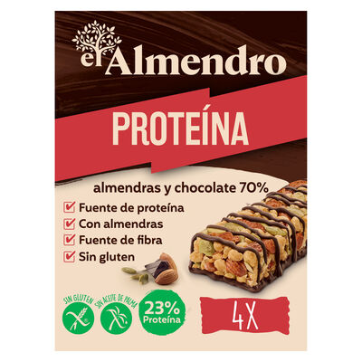Barrita de proteina de almendra y chocolate El Almendro 140g