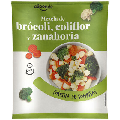 Mezcla verduras Alipende br&oacute;coli coliflor zanahoria 1kg