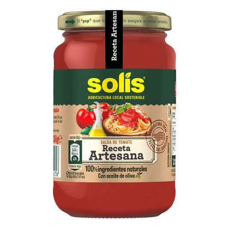 Salsa Solís 350g tomate receta artesana