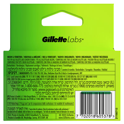 Hojas de afeitar Gillete 4 unidades cambio labs
