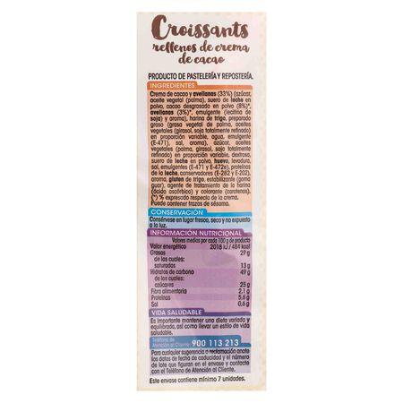 Croissant Alipende 360g relleno de cacao