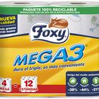 Papel higi&eacute;nico Foxy 4 rollos Mega3