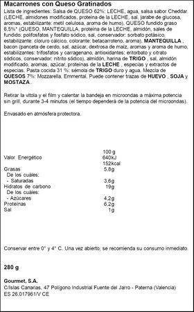 Macarrones con queso gratinados La Cuina 280G