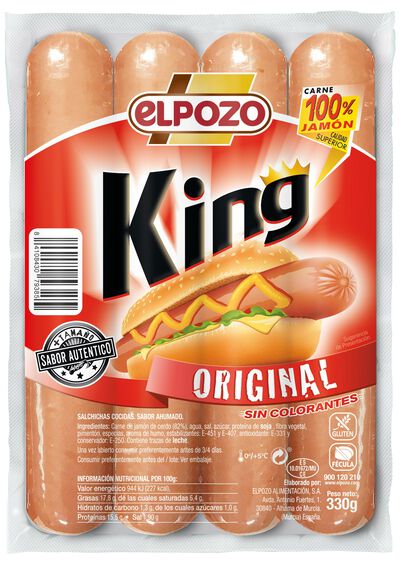Salchicha king upp ELPOZO 330gr maxi original