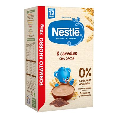 Papilla 8 cereales con cacao Nestlé 725g