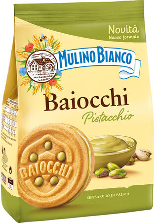 Galletas rellenas de pistacho Mulino Bianco 240g