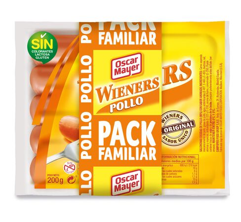 Salchichas de pollo Wieners Oscar Mayer 600g