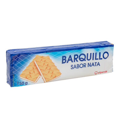 Barquillo relleno de crema sabor nata Alipende 150g