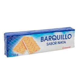 Barquillo relleno de crema sabor nata Alipende 150g