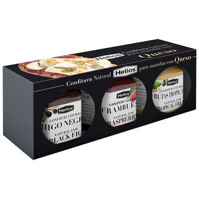 Confitura natural para quesos pack de tres sabores Helios 135 g