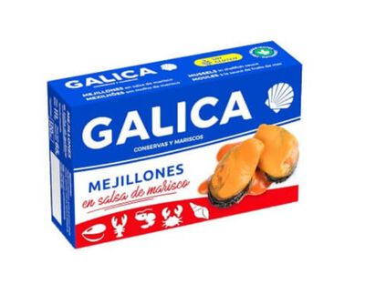 Mejill&oacute;n en salsa de marisco Galica 65gr