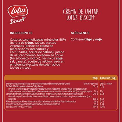 Crema de untar de galleta Lotus Biscoff 400g