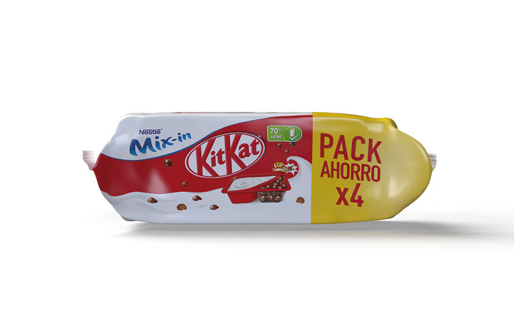 Yogur Kit Kat Nestlé 460g pack 4 pop choc