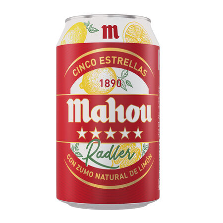 Cerveza con limón Mahou 5 Estrellas Radler lata 33cl