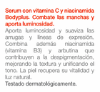 Serum facial con vitamina c y niacinamida Bodyplus 30 ml