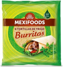 Tortilla trigo Mexifoods wraps 6 unidades