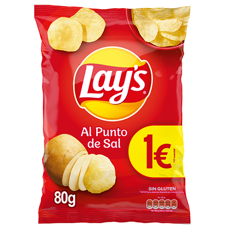 Patatas fritas al punto de sal Lay´s 80g