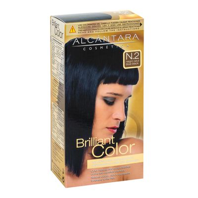 Tinte de cabello Alc&aacute;ntara Brilliant Color n&ordm; 2 negro azulado