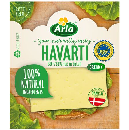 Queso havarti en lonchas Arla 150g