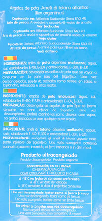 Anillas de pota Antonio y Ricardo 400g Argentina