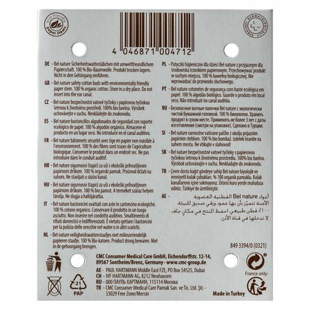 Bastoncillos ecológicos Bel nature 56 uds baby