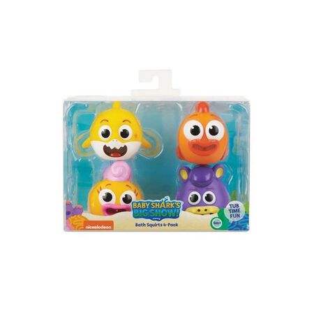 Set 4 Piezas Juguete Ducha Baby Shark